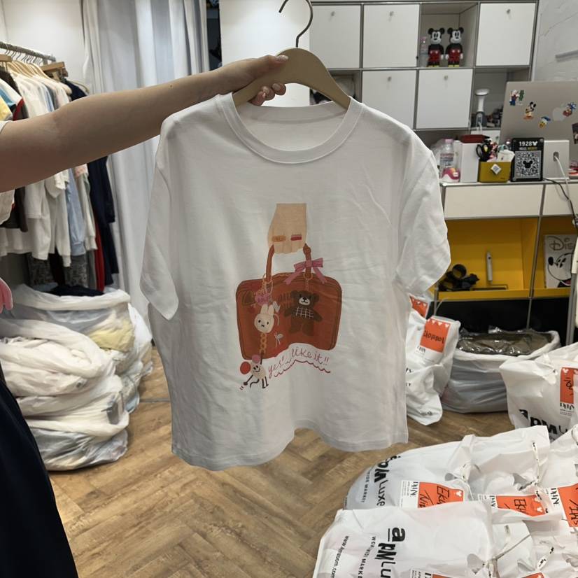 DE LINE東大門實拍女裝新品熱賣推薦人氣26夏季真品休閑T恤DE LINET恤