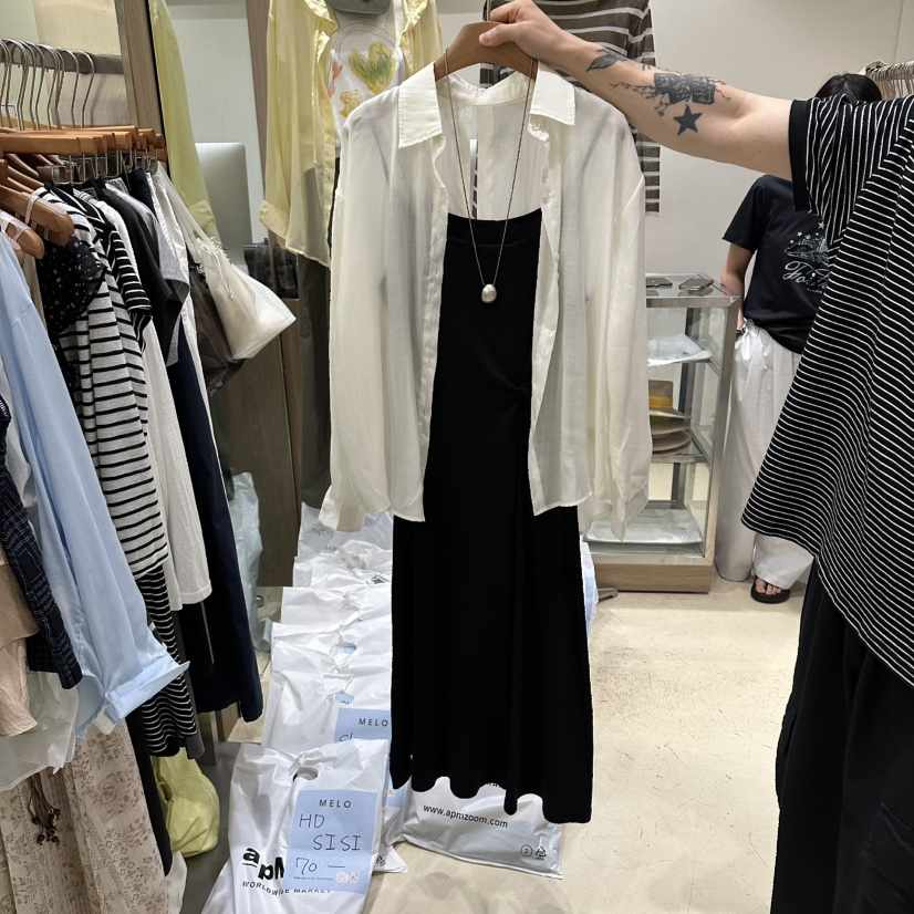 MELO東大門直郵女裝新品推薦休閑26夏季套裝不含項鏈系帶套裝MELO套裝