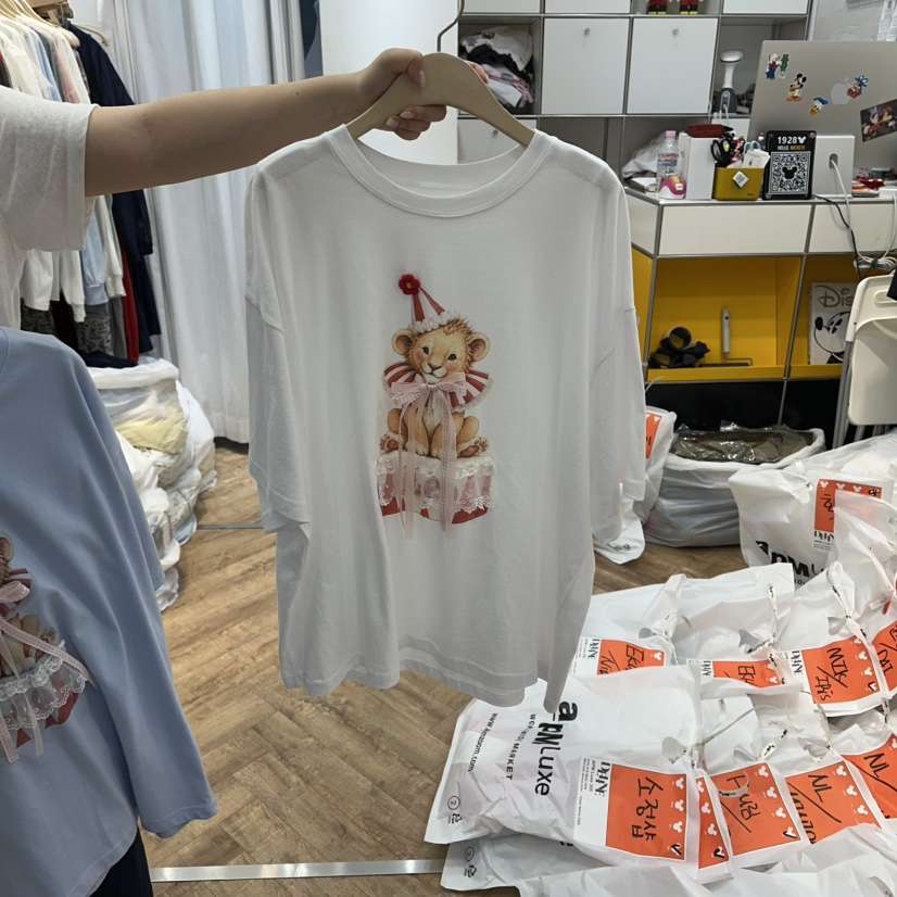 DE LINE韓國直郵女裝新品時尚推薦真品人氣熱賣休閑26夏季T恤DE LINET恤