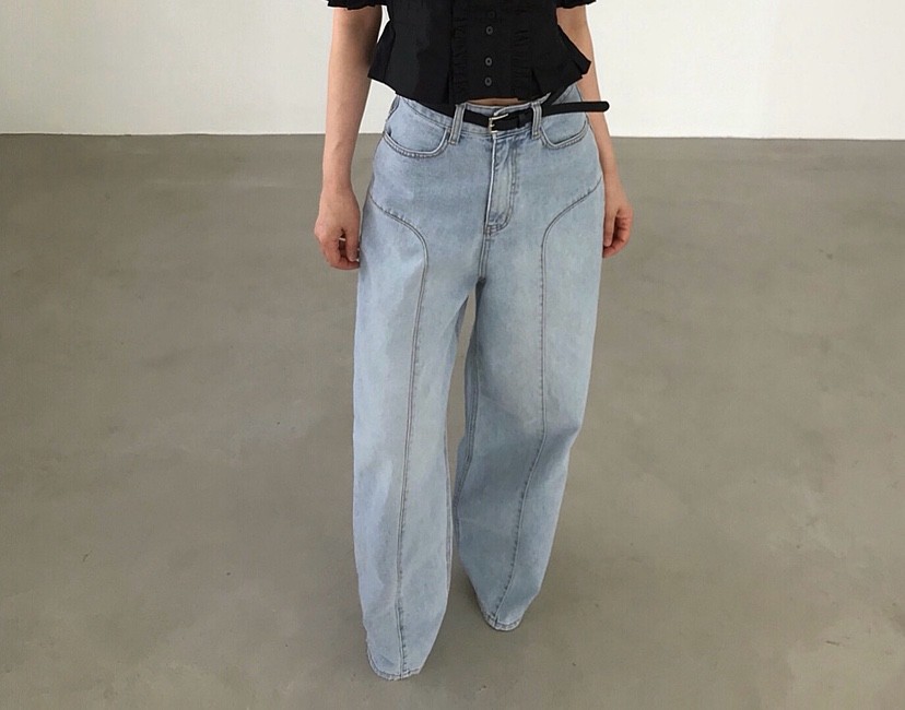 2TWO MOON韓國直郵女士新品休閑推薦時尚牛仔褲不含腰帶2TWO MOON牛仔褲