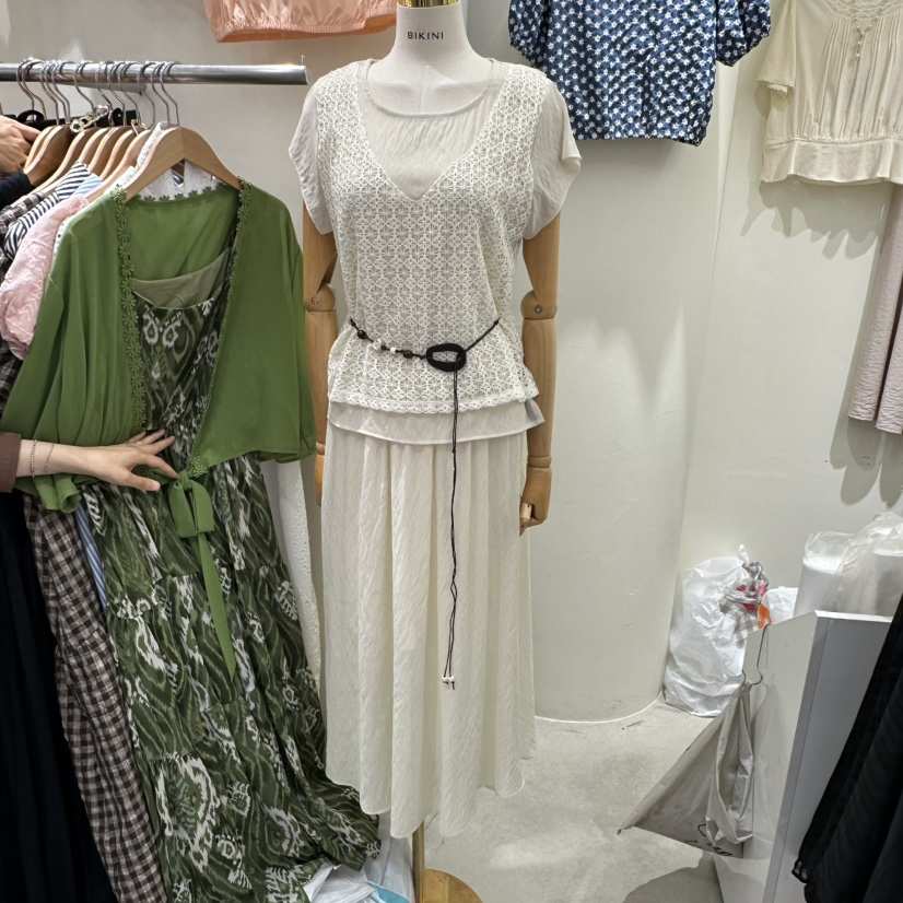 BIKINI東大門實拍女裝新款真品休閑人氣熱賣時尚套裝含腰帶BIKINI套裝