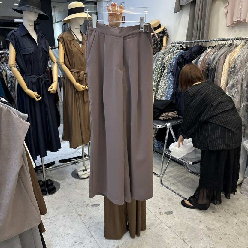 MARIGOLD韓國代購女裝新品真品時尚職業26春夏休閑褲腰帶MARIGOLD休閑褲
