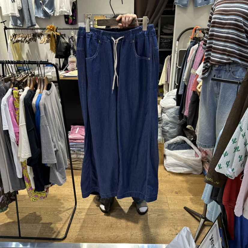 YESFREE韓國代購女士新品休閑推薦真品職業休閑褲亞麻鏤空YESFREE休閑褲