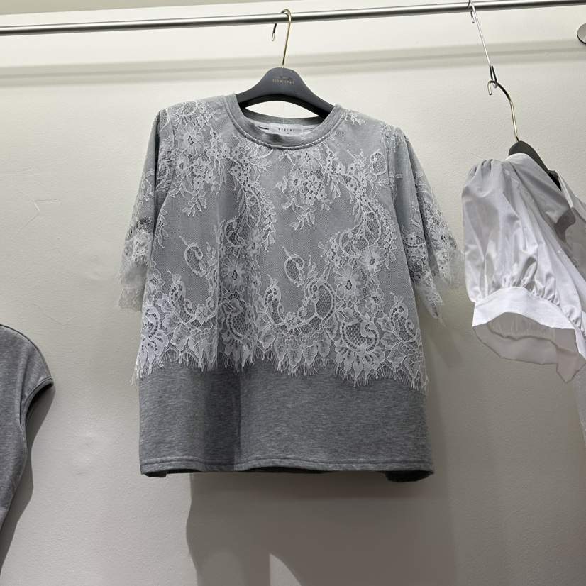 BIKINI東大門代購女裝新品真品熱賣推薦時尚26春夏T恤蕾絲層疊BIKINIT恤