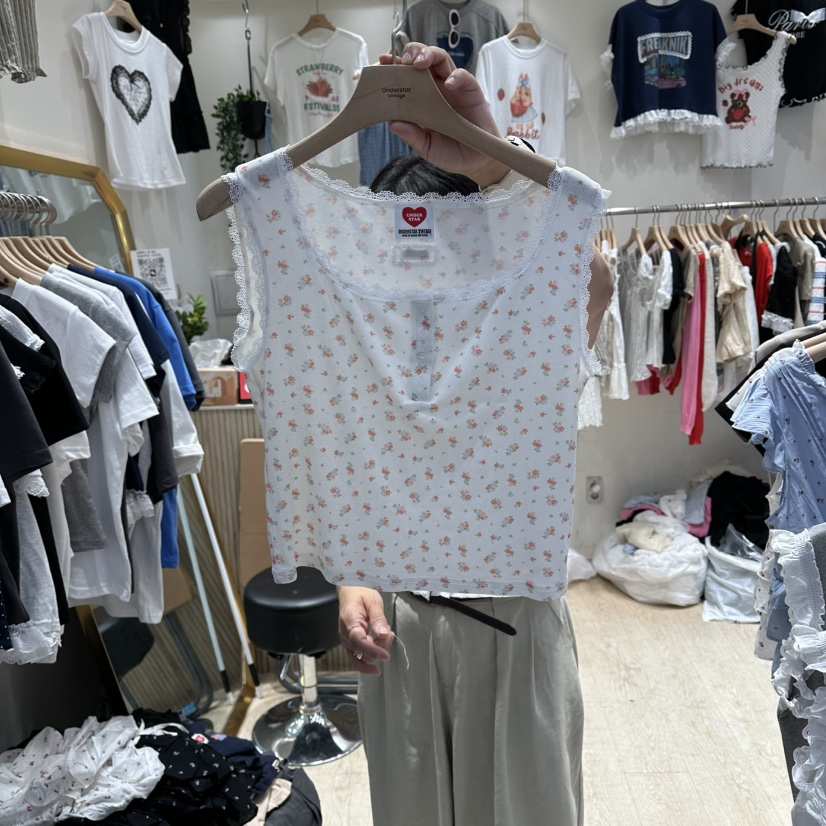 UNDERSTAR_VINTAGE韓國直郵女裝新品推薦真品吊帶背心無袖UNDERSTAR_VINTAGE吊帶/背心
