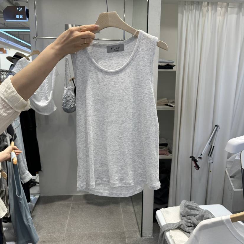 ELAN韓國直郵女裝新品時尚真品人氣推薦吊帶背心柔軟無袖ELAN吊帶/背心