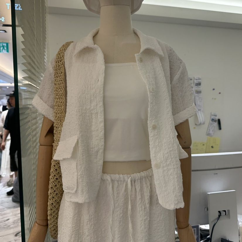 TIZZI韓國直郵女裝新款26夏季真品推薦人氣休閑襯衫蕾絲衫TIZZI襯衫/蕾絲衫