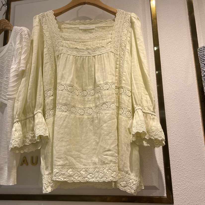 LAUNDRY東大門實拍女裝新款真品26春夏時尚休閑襯衫蕾絲衫LAUNDRY襯衫/蕾絲衫