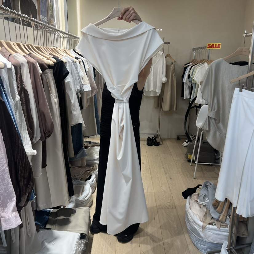 ARCHER韓國直郵女士新款休閑真品26春夏推薦連衣裙OPS船領ARCHER連衣裙