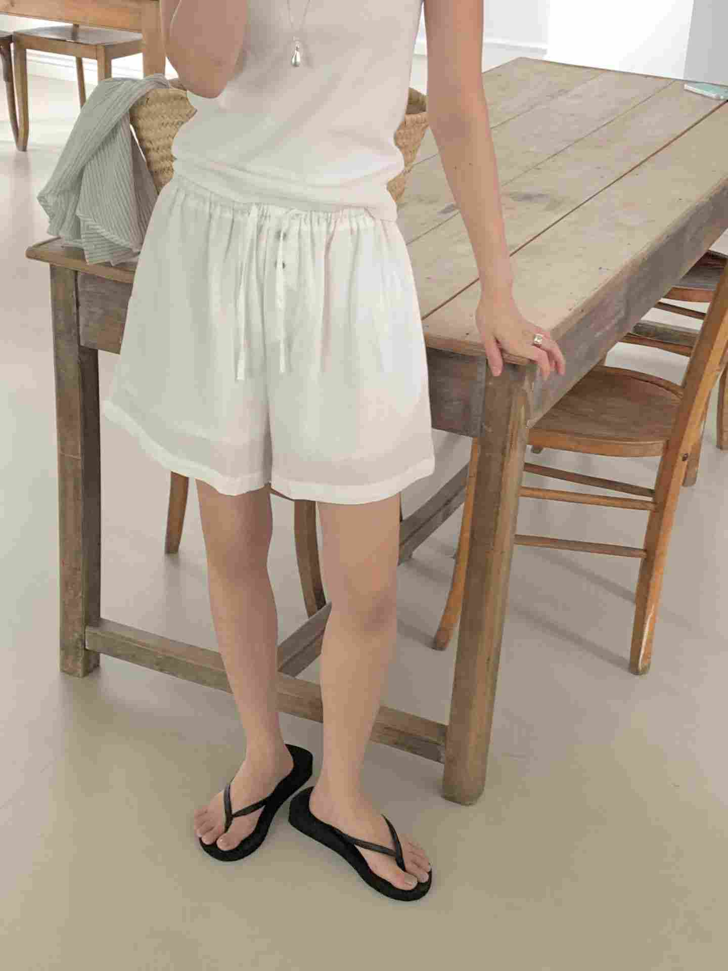 ONEMORETHING/GAMGAK東大門直郵女裝新品人氣休閑短褲紐扣ONEMORETHING/GAMGAK短褲