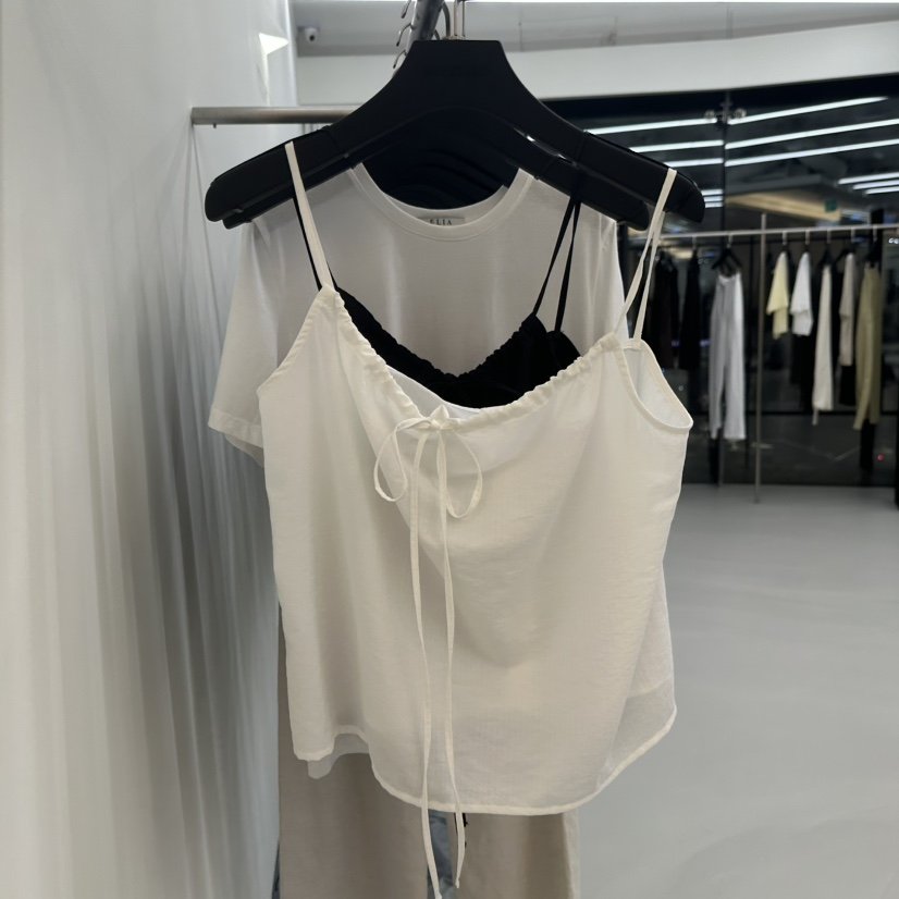 ELIA東大門代購女裝新款時尚熱賣休閑推薦真品吊帶背心打折ELIA吊帶/背心