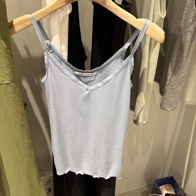 PLATE東大門直郵女士新品推薦熱賣職業人氣吊帶背心撞色無袖ANOTHER PLATE MOOD WEAR吊帶/背心