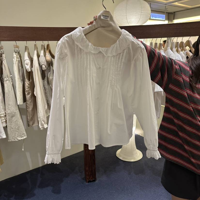 FURE韓國直郵女士新品推薦熱賣休閑時尚真品26夏季襯衫蕾絲衫FURE襯衫/蕾絲衫