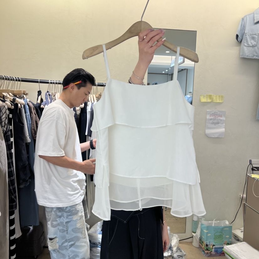 W AND J東大門直郵女士新款真品人氣26春夏時尚吊帶背心W AND J吊帶/背心