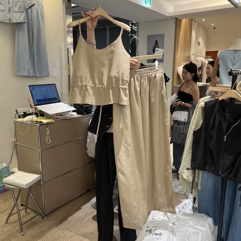 W AND J韓國代購女裝新款26春夏休閑時尚真品人氣套裝套裝W AND J套裝