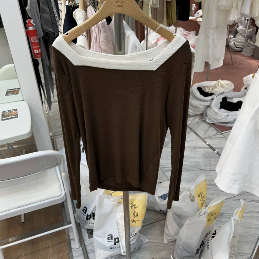 ABLESTUDIO東大門代購女士新款人氣推薦熱賣職業真品長袖T恤ABLESTUDIO長袖T恤