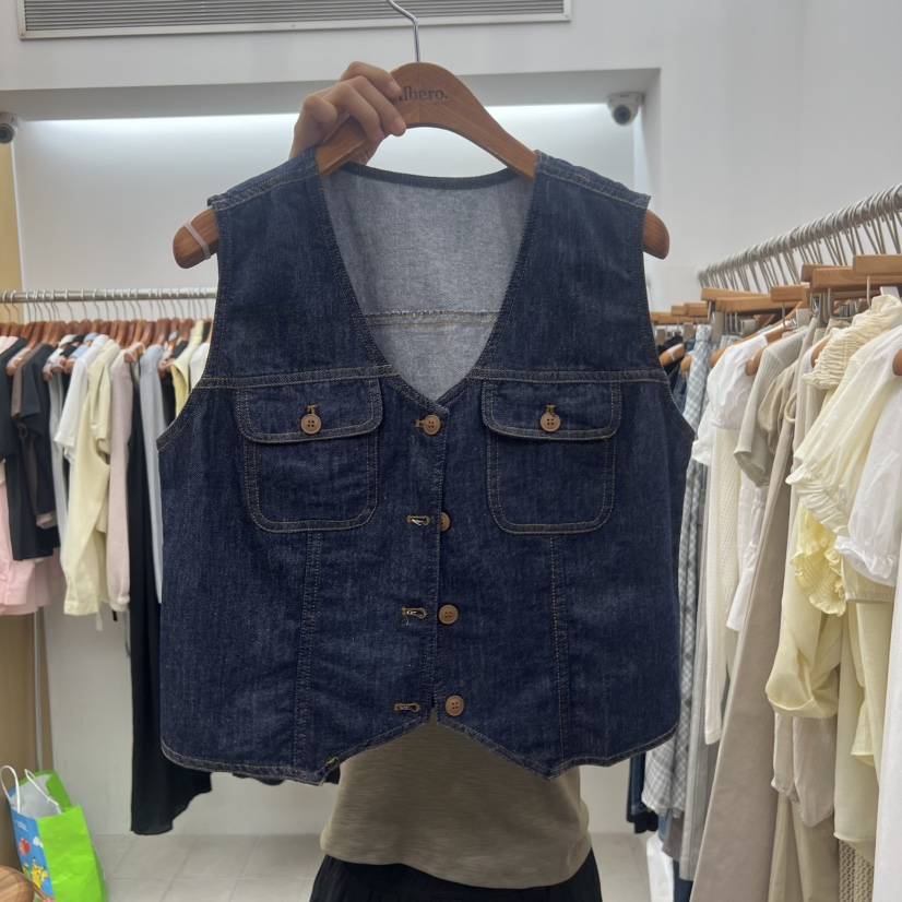 DRESS ROOM東大門實拍女士新品人氣26春夏休閑推薦真品馬甲DRESS ROOM馬甲