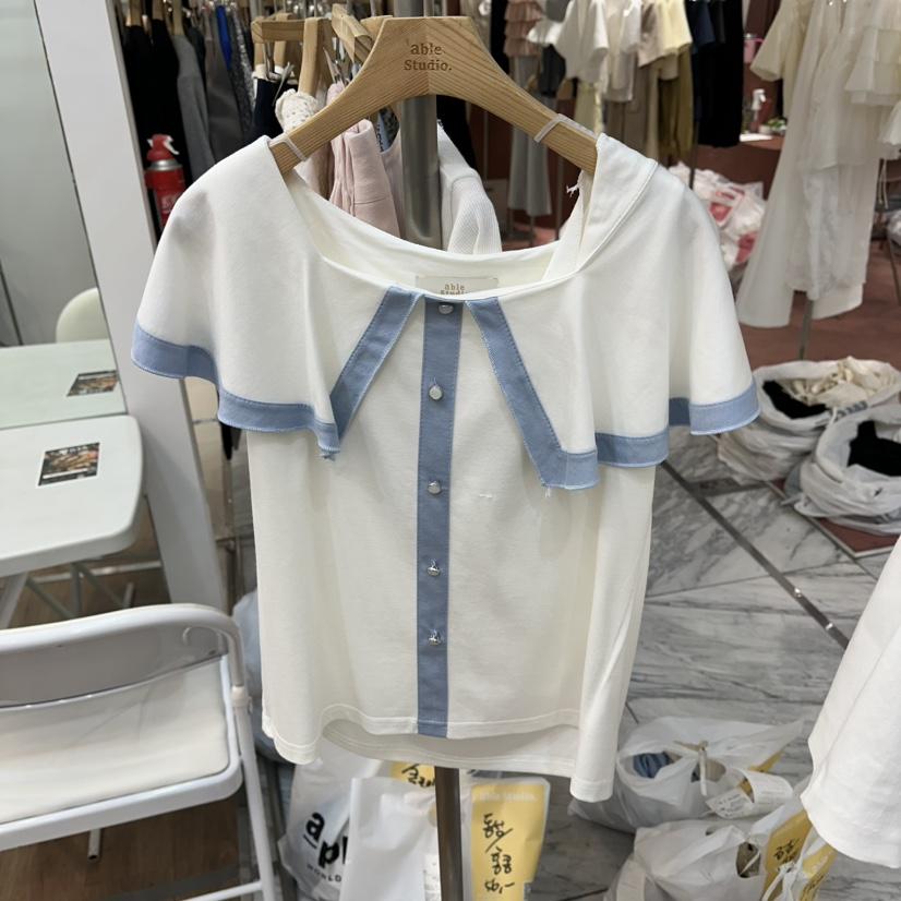 ABLESTUDIO韓國直郵女裝新品熱賣人氣真品26春夏推薦職業T恤ABLESTUDIOT恤