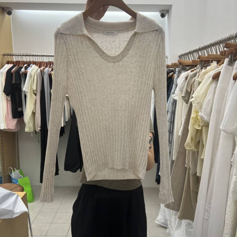DRESS ROOM韓國直郵女裝新款真品26春夏職業熱賣時尚針織衫DRESS ROOM針織衫