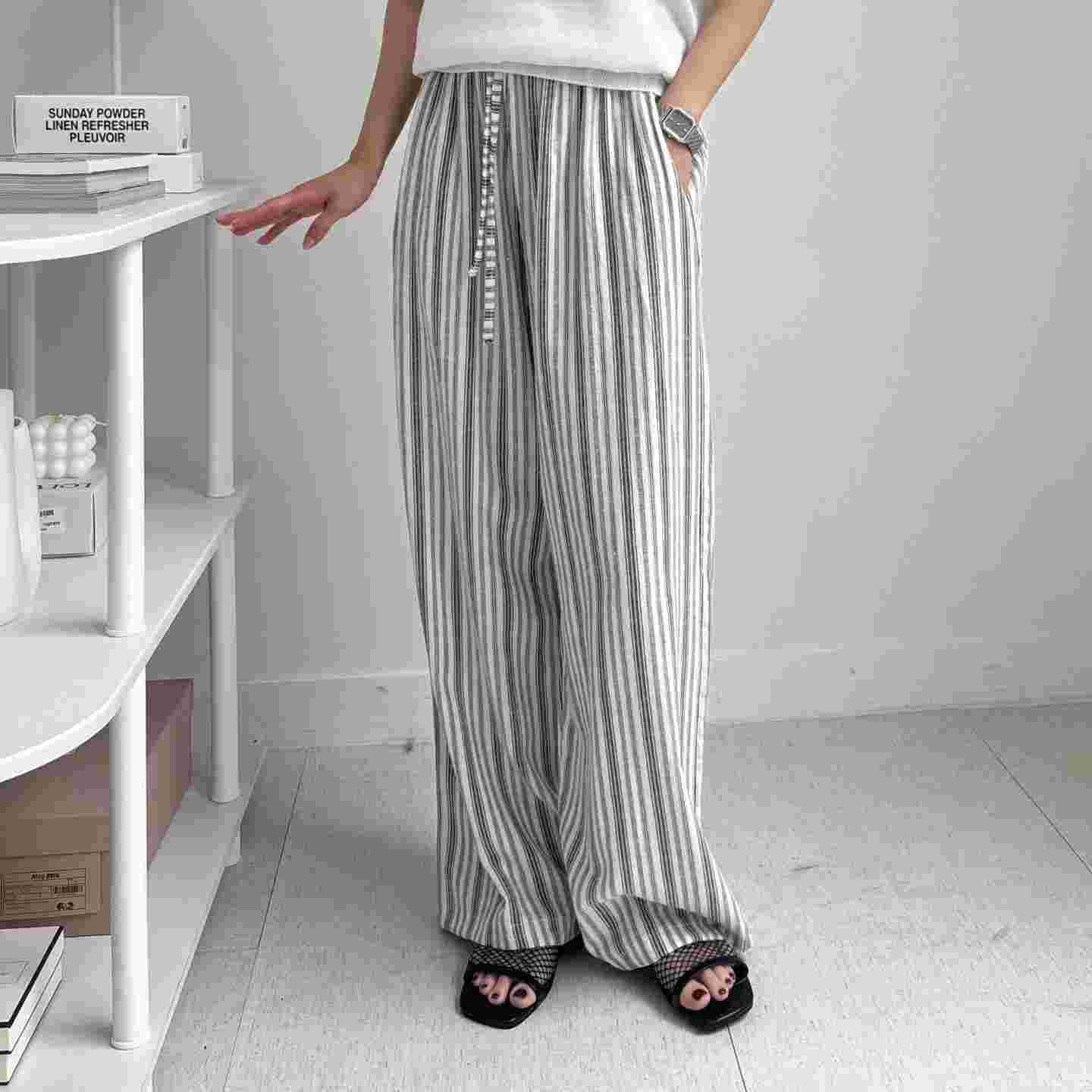 MINIMALGROUND/VIVAGLAM韓國代購女裝新款時尚推薦休閑褲MINIMALGROUND/VIVAGLAM休閑褲