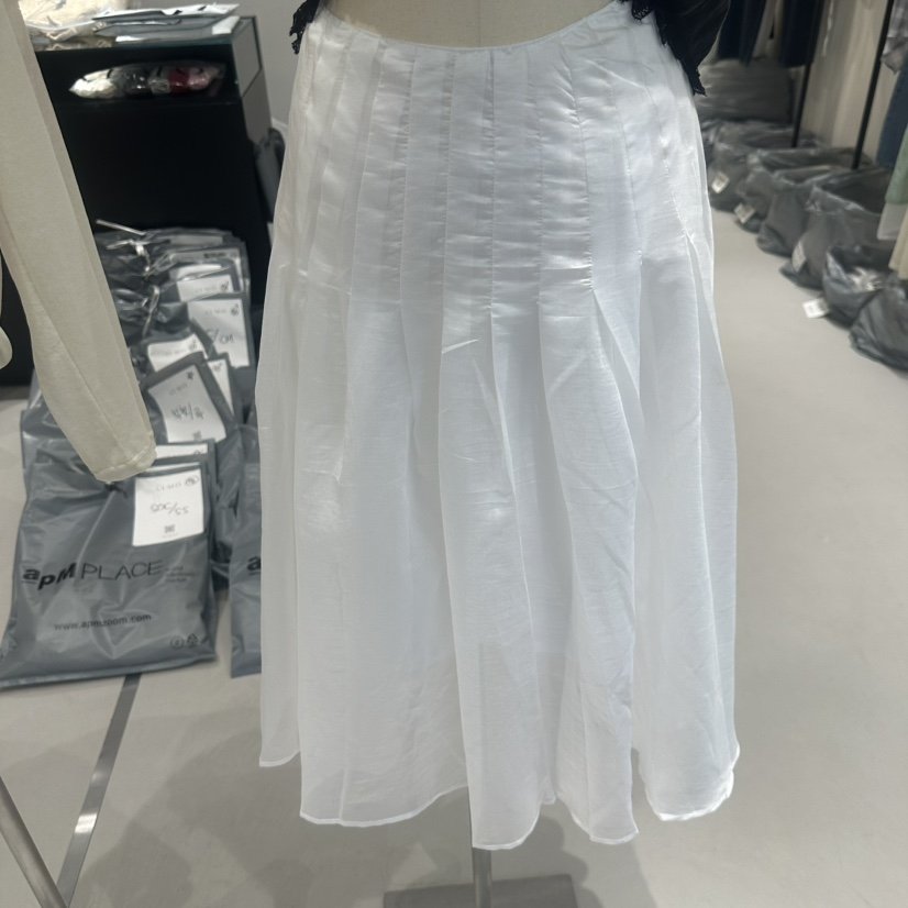 CLAFO東大門實拍女裝新品休閑人氣時尚熱賣推薦26夏季長裙褶裥CLAFO長裙