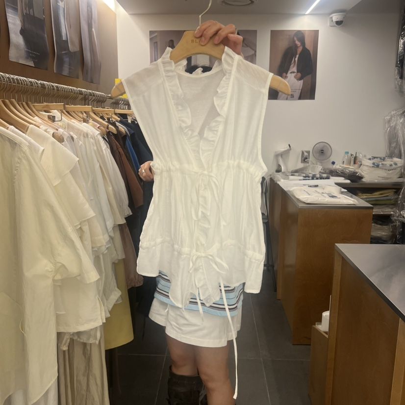 BLAIR韓國代購女士新款26夏季熱賣真品人氣時尚吊帶背心褶裥BLAIR seoul吊帶/背心