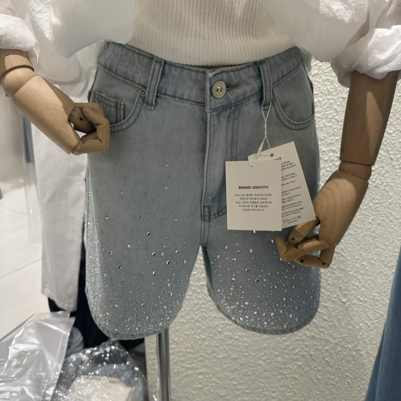 BLUEI-D/N SHARP韓國直郵女士新品熱賣職業休閑人氣短褲Blue i-d/N SHARP短褲