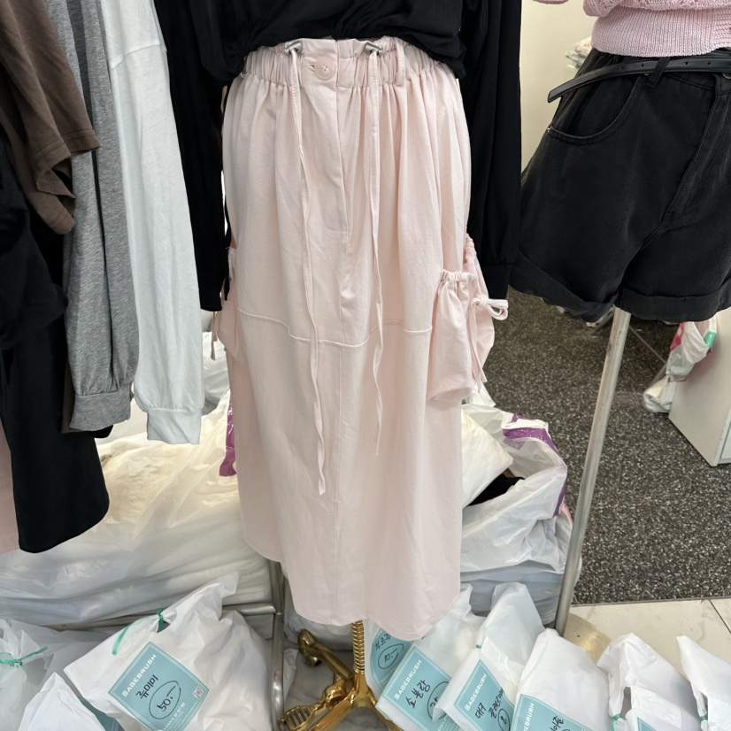 SAGE BRUSH東大門代購女裝新品26春夏時尚休閑長裙工裝緞帶SAGE BRUSH長裙