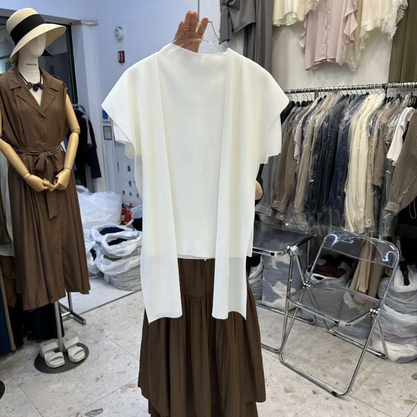 MARIGOLD東大門實拍女裝新款人氣26春夏時尚套裝含圍巾褶皺MARIGOLD套裝