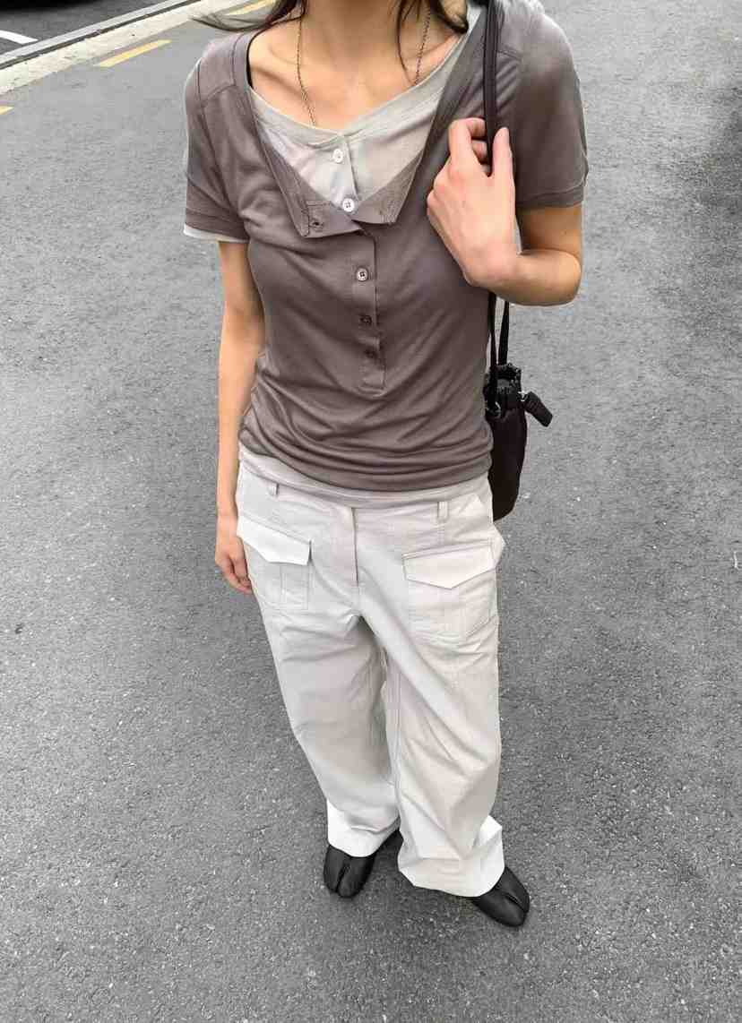 ROMANTICIZE東大門代購女士新品真品人氣時尚推薦休閑褲口袋ROMANTICIZE休閑褲