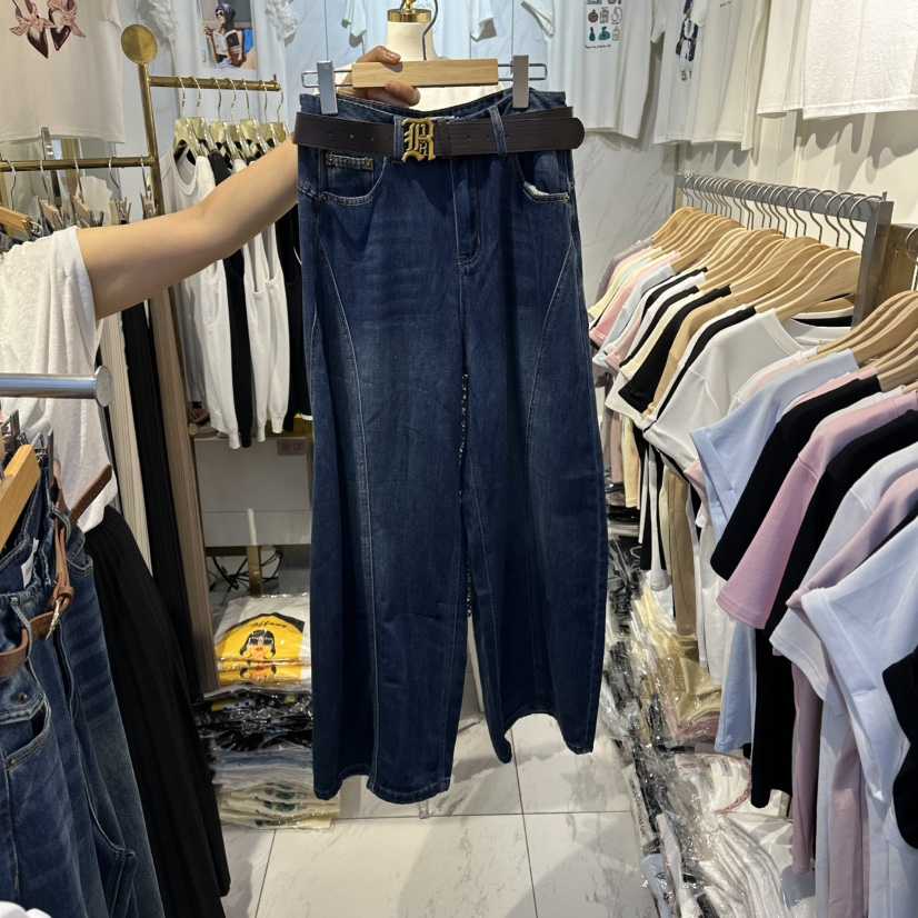 COCO HOLIC東大門代購女裝新款職業人氣時尚牛仔褲含腰帶COCO HOLIC牛仔褲