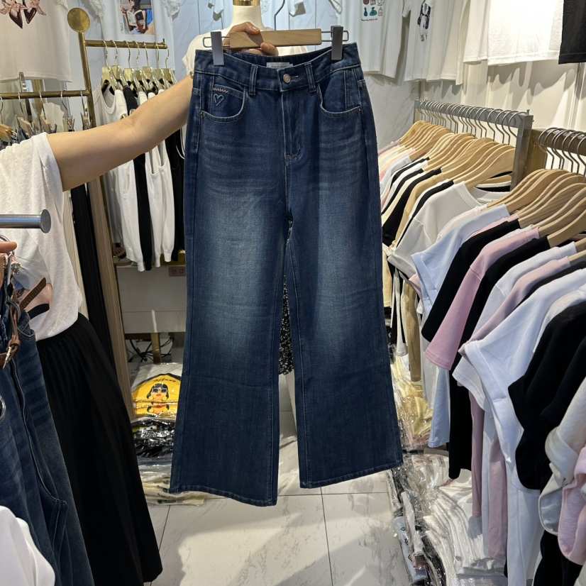 COCO HOLIC東大門代購女裝新品職業26春夏牛仔褲直筒牛仔COCO HOLIC牛仔褲