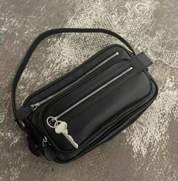 TROUVAILLE東大門代購女裝新品時尚職業休閑單肩斜跨包牛皮TROUVAILLE單肩/斜跨包