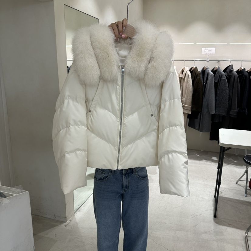 Color B東大門代購女裝新品時尚休閑真品推薦短款羽絨服Color B短款羽絨服