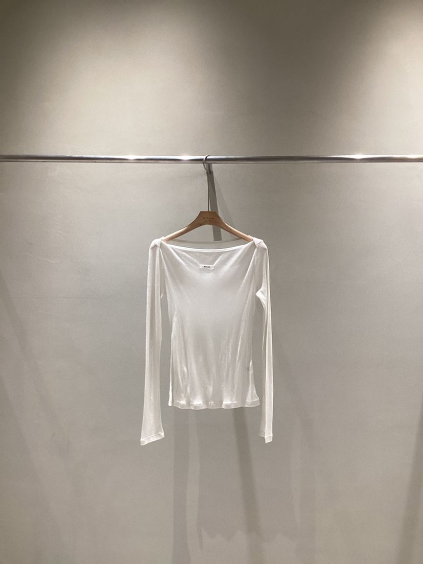 NEAR LEAP-P東大門實拍女裝新品職業推薦時尚長袖T恤船領NEAR LEAP/The N:L長袖T恤