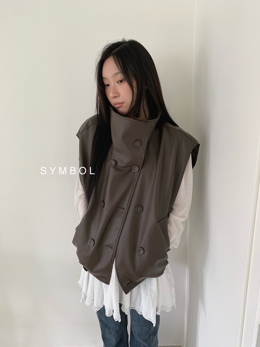 SYMBOL東大門實拍女士新品26春夏人氣休閑時尚馬甲不含內搭SYMBOL馬甲