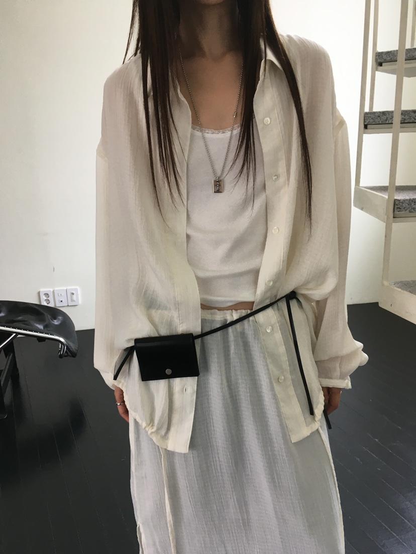 MINIMUZE韓國直郵女士新款推薦襯衫蕾絲衫不含配飾不含內搭MINIMUZE襯衫/蕾絲衫