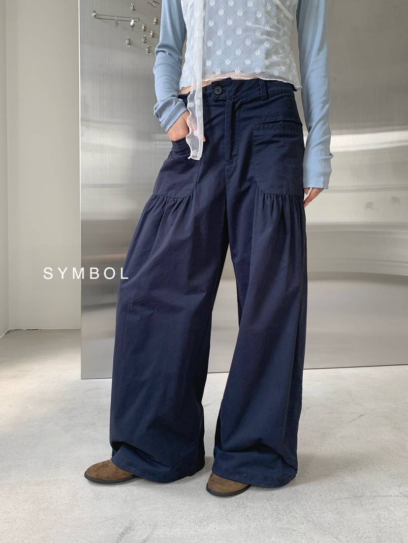 SYMBOL東大門代購女裝新款人氣時尚休閑26春夏職業休閑褲SYMBOL休閑褲