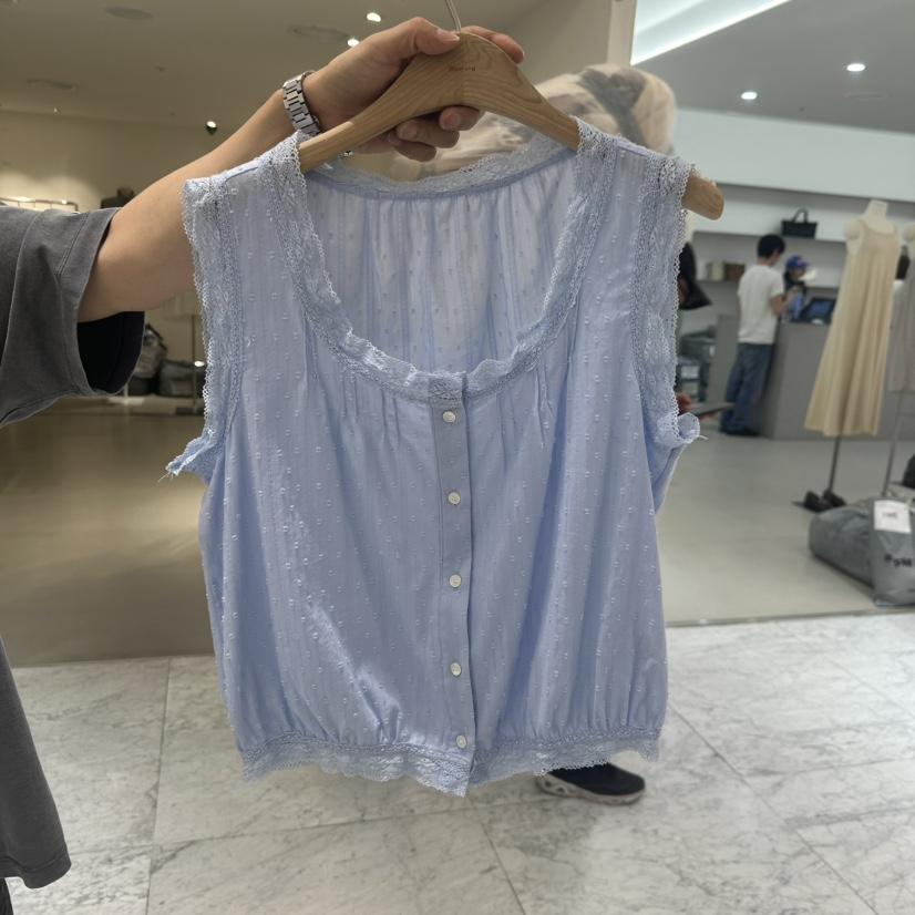 BLUEI-D/N SHARP韓國直郵女士新品人氣時尚熱賣吊帶背心Blue i-d/N SHARP吊帶/背心