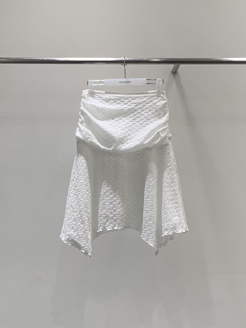 LOVE MOMENT東大門代購女士新品推薦半身裙中短裙荷葉邊LOVE MOMENT半身裙/中短裙