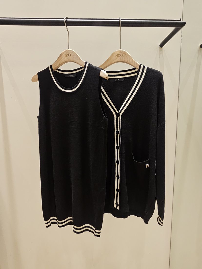 NEOUL東大門直郵女士新品人氣時尚熱賣休閑推薦真品26夏季套裝NEOUL/ahin雙領標簽套裝