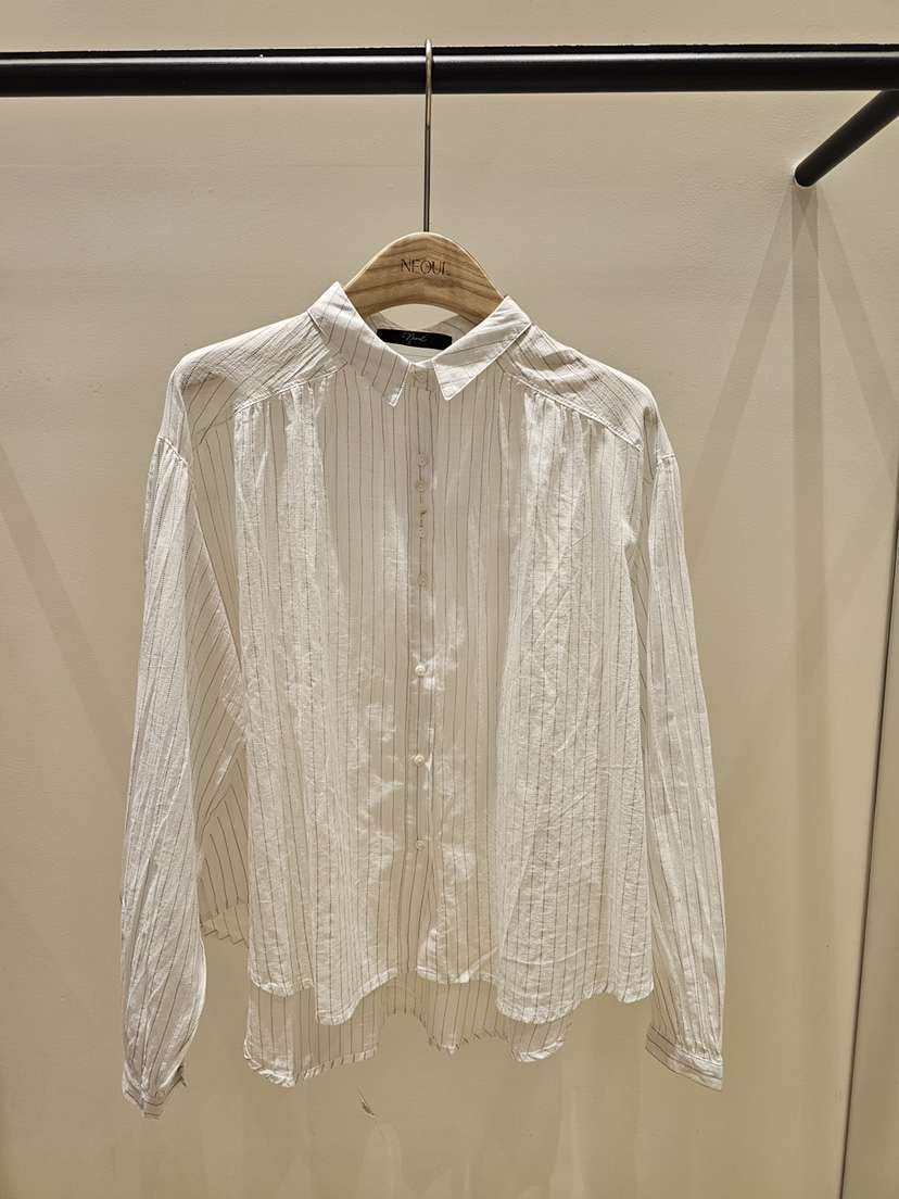 NEOUL東大門代購女裝新款熱賣真品人氣時尚26夏季襯衫蕾絲衫NEOUL/ahin雙領標簽襯衫/蕾絲衫
