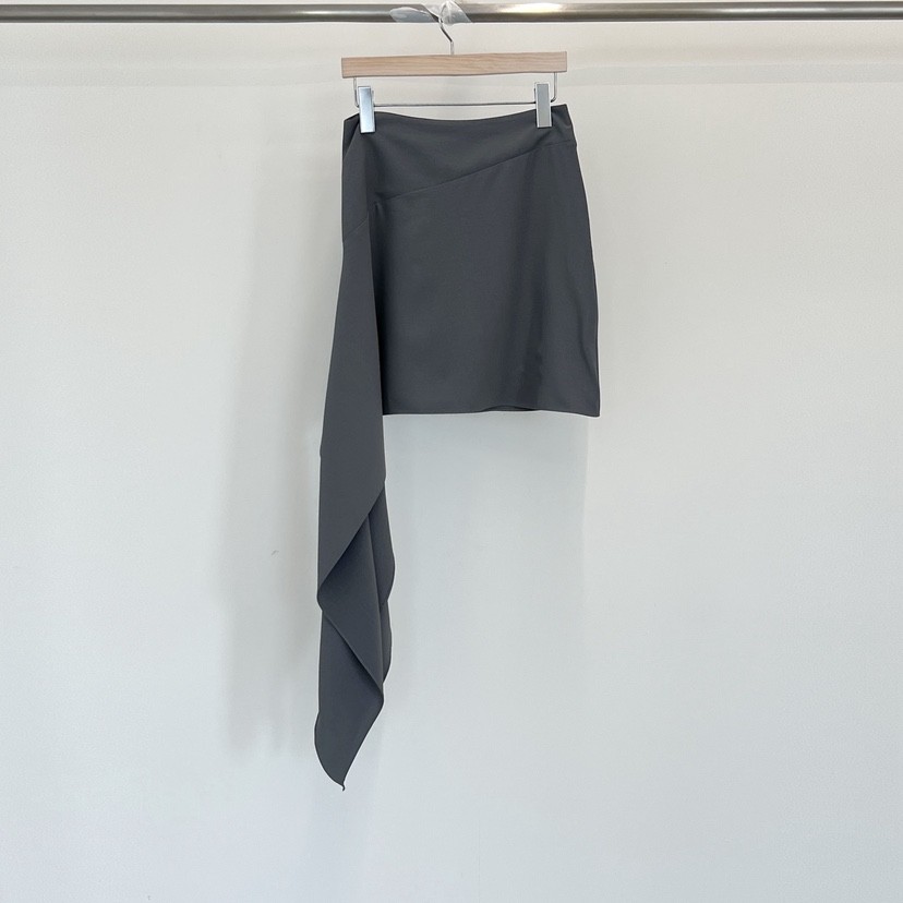 ANOTHER AVENUE東大門實拍女士新品人氣26夏季短裙不對稱氨綸ANOTHER AVENUE短裙