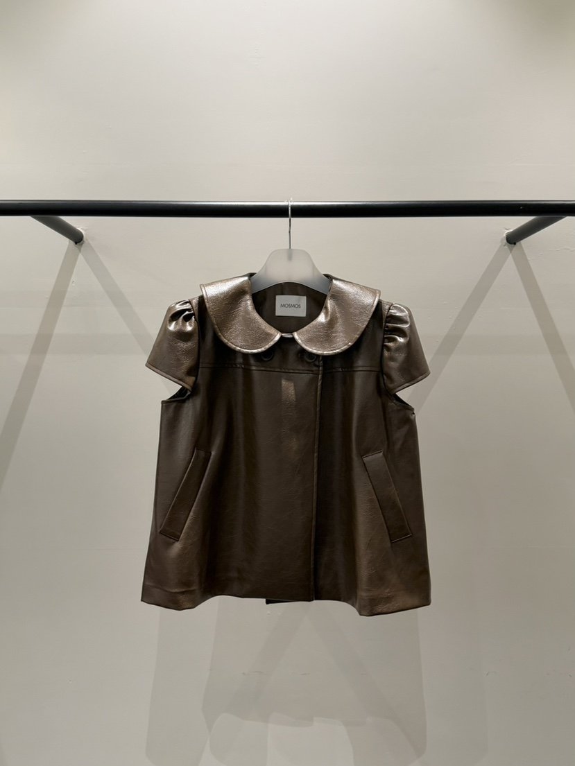 MOSMOS東大門代購女裝新品真品熱賣26夏季時尚人氣推薦皮衣MOSMOS皮衣