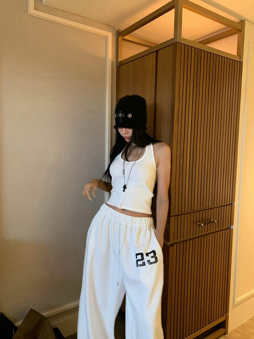 BADCALM韓國直郵女裝新品休閑人氣熱賣26夏季吊帶背心紐扣BADCALM吊帶/背心
