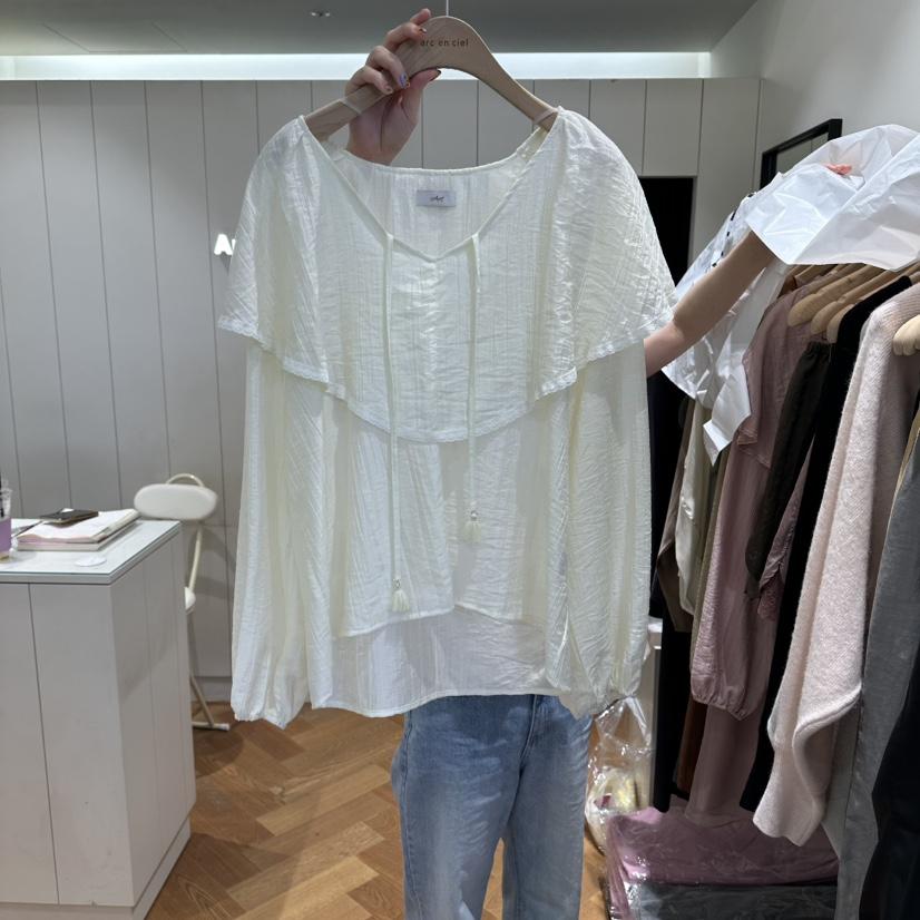 ARC韓國代購女裝新品時尚26夏季休閑真品熱賣推薦襯衫蕾絲衫ARC EN CIEL襯衫/蕾絲衫