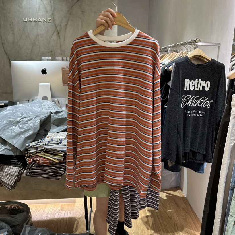 URBANE-P韓國直郵女裝新品人氣真品時尚26夏季熱賣長袖T恤URBANE-P長袖T恤