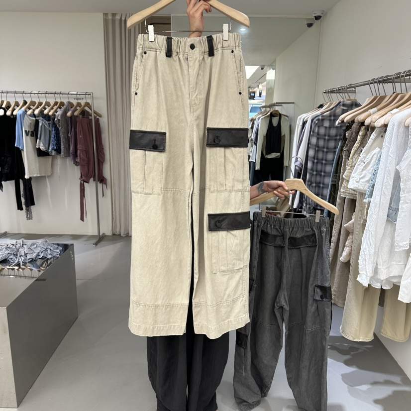 VAULT東大門代購女士新品真品熱賣推薦26夏季人氣休閑褲皮革VAULT休閑褲