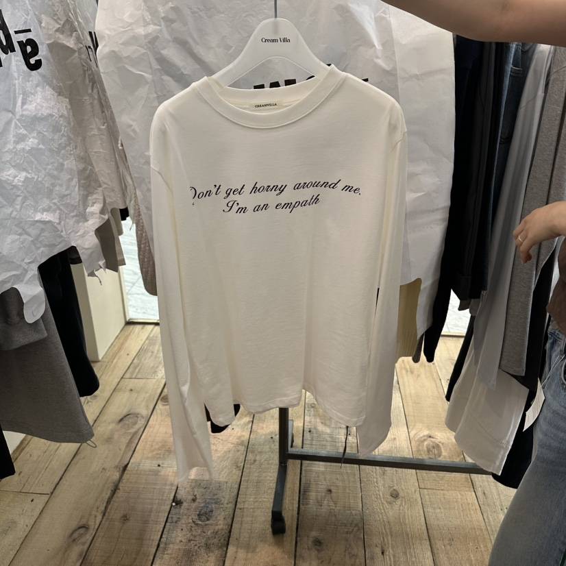 CREAM VILLA東大門代購女士新品真品長袖T恤CREAM VILLA長袖T恤