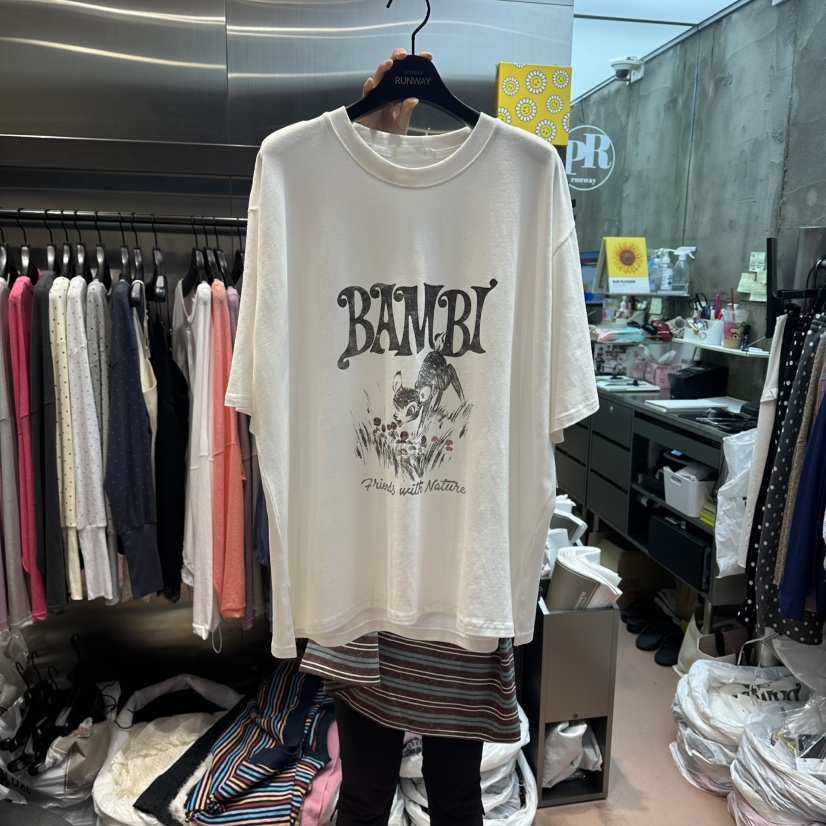 RUNWAY-런웨이東大門代購女士新品休閑人氣26夏季時尚T恤RUNWAY-런웨이T恤